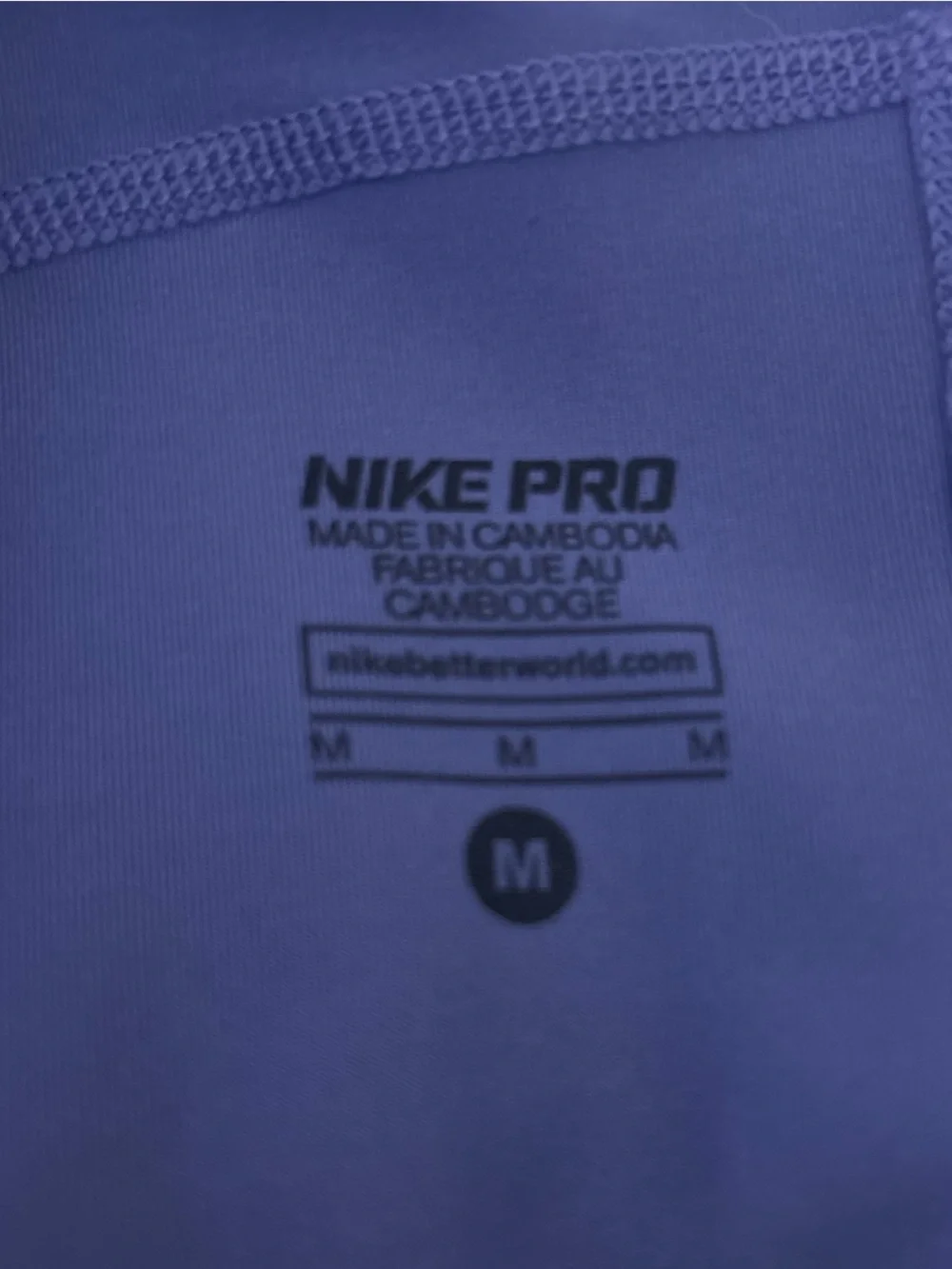 Nike PRO Purple Compression Shorts with Neon Green Waistband size Medium